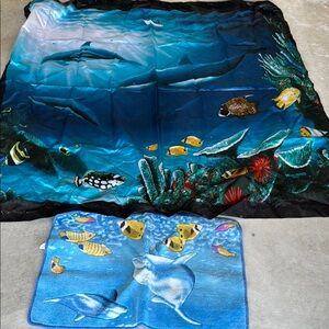 Ocean-Themed Blanket Set
